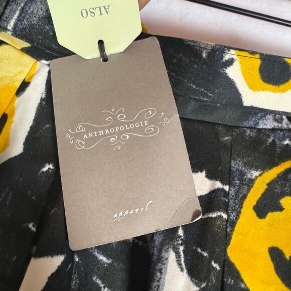 ANTHROPOLOGIE Peony Briar Floral Pleated Midi Skirt Springs Summer Skirt Size 2 - Picture 4 of 6